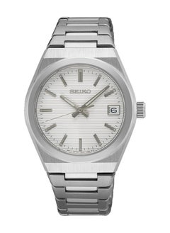 Seiko Quartz Analog White Dial Stainless Steel Women's Watch 