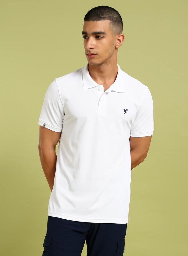Technosport Men Solid Slim Fit Pique Polo - Image 5