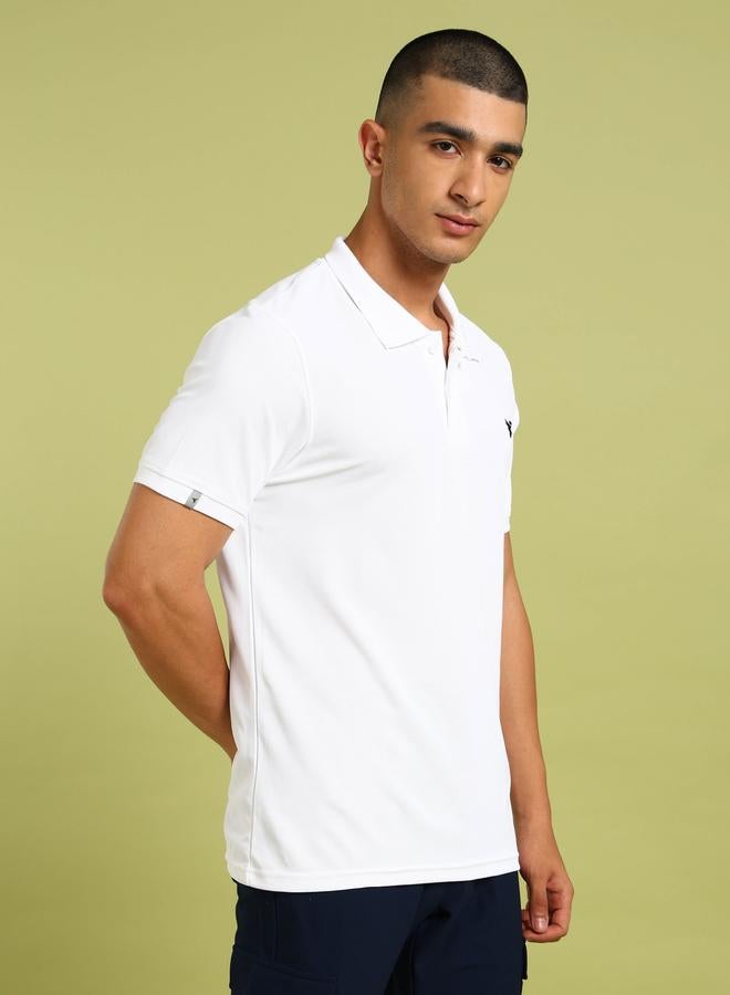 Technosport Men Solid Slim Fit Pique Polo - Image 4