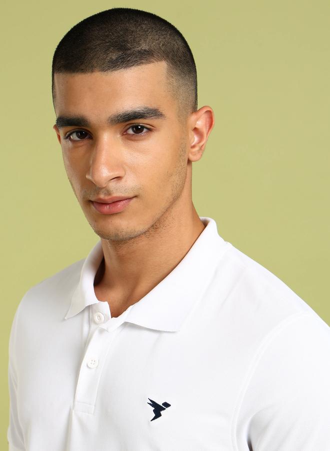 Technosport Men Solid Slim Fit Pique Polo - Image 2