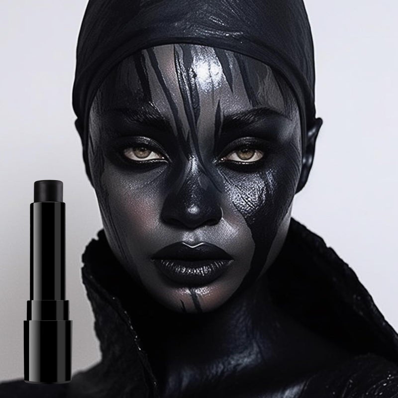 BADCOLOR Black Cream-Blendable Face Body Paint Stick for Adults Children Eye Black Softball Football Baseball Sports , Non-Toxic Hypoallergenic for Halloween SFX Makeup Cosplay Joker Costume Parties - Image 2