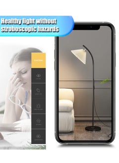 XiuWoo Arc Floor Lamp, Living Room Pole Lighting, 3 Colors Brightness Work Lamp Modern Tall Standing Hanging Light for Living Room Bedroom Reading 158x34 cm  - Image 3