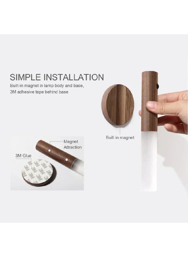 ابليك مغناطيس سينسور USB • الخامة: خشب ومعدن. • الأبعاد: ‎2.5 x 2.5 x 18 سم. • الوزن: 170 جرام. • القوة: 5 فولت. • نوع الإضاءة: ورم . • القوة: 3 واط. - Image 3