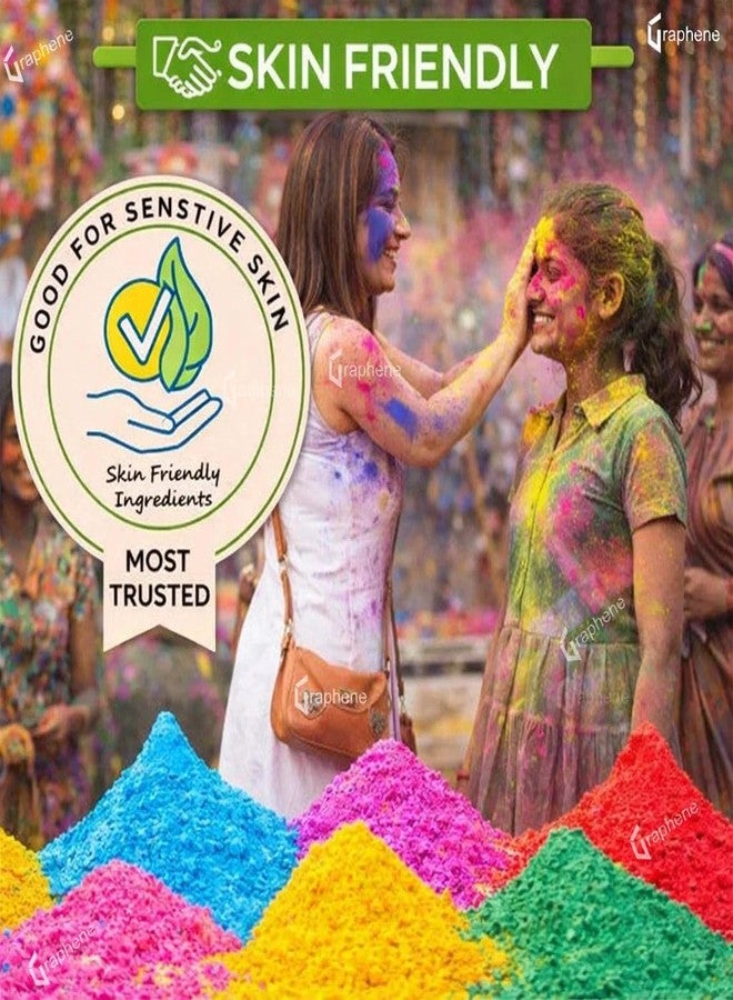 GRAPHENE Holi Combo Herbal Fruit Gulal pack of 4 & 100 Water Balloons for Kids Eco-Friendly Non Toxic Abeer Quick Fill Easy Tie Fruit Gulaal Vibrant Colors Water Celebrations Pool Party for Boys&Girls - Image 2