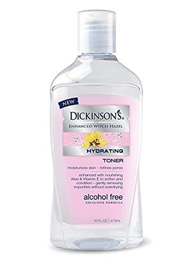 Enhanced Witch Hazel Alcohol Free Hydrating Toner, 16 Fluid Ounce (Pack of 6)