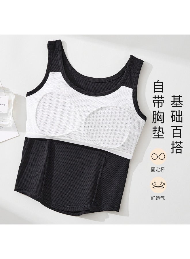 MIIOW Women'S Camisole With Built-In Bra, Wide Strap Tank Top For Layering Or Outer Wear - Image 5