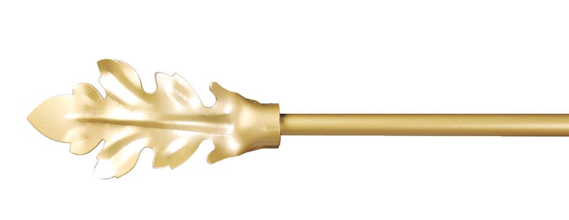 Manual Woodworker Manual Decorative Tapestry Hanging Cafe Rod Gold Leaf Finial 