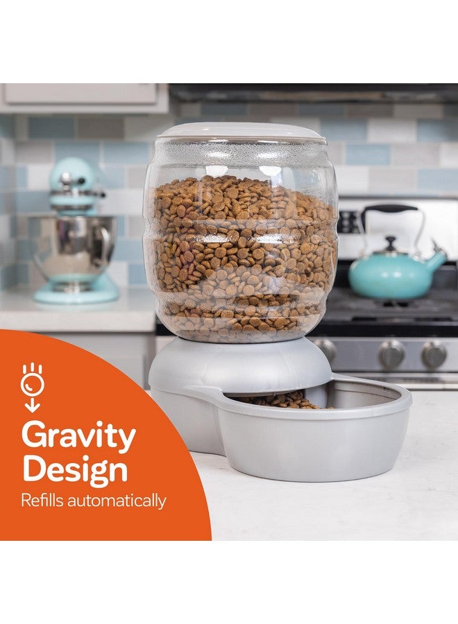 Petmate Replendish Feeder Automatic Cat And Dog Feeder, Pearl Peacock Blue, 10 Lb, Made In Usa - Image 2