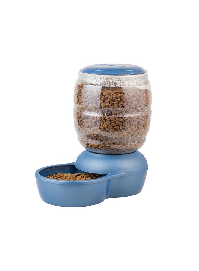 Petmate Replendish Feeder Automatic Cat And Dog Feeder, Pearl Peacock Blue, 10 Lb, Made In Usa - Image 1