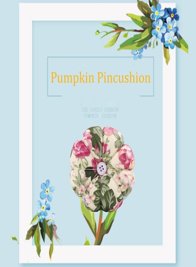 جيكتسي وسادة دبوس الخياطة، وسادة دبوس المعصم وسادة اليقطين الإبداعية مع حزام معصم مرن، استخدام مزدوج الجانبين، دمية قابلة للارتداء، لتحرير اليدين أثناء الخياطة (D) - Image 2