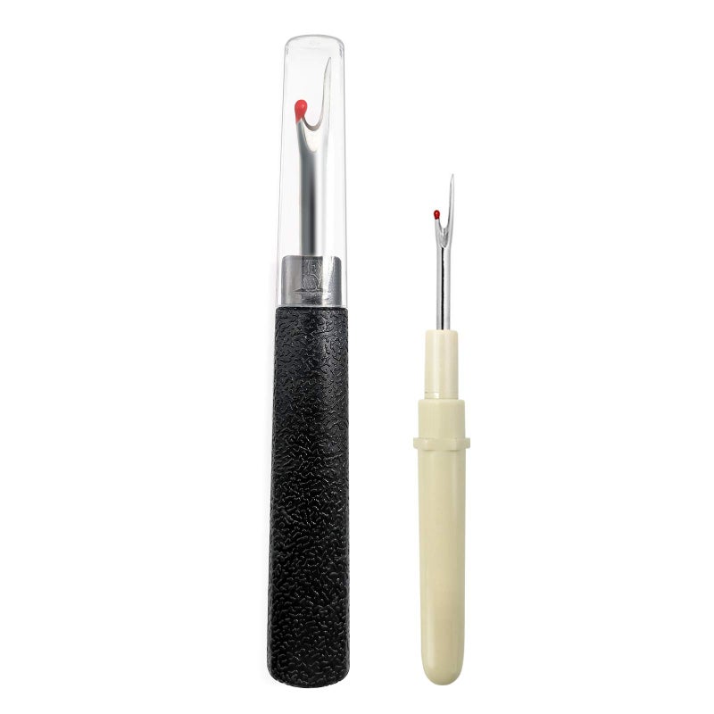 2PCS Seam Rippers Sharp Sewing Seam Thread Remover Stitch Unpicker with Ergonomic Handles for Needle Work Patterns and Sewing Clothes