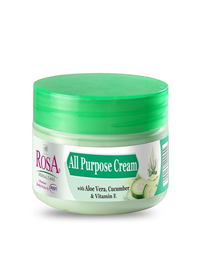 ROSA All purpose Cream For Unisex | With Aloe vera, Cucumber & Vitamin-E I Moisturizing, Hydrating, Reduce dryness, soothe any irritation - (Pack of 2-200ml) - Image 2