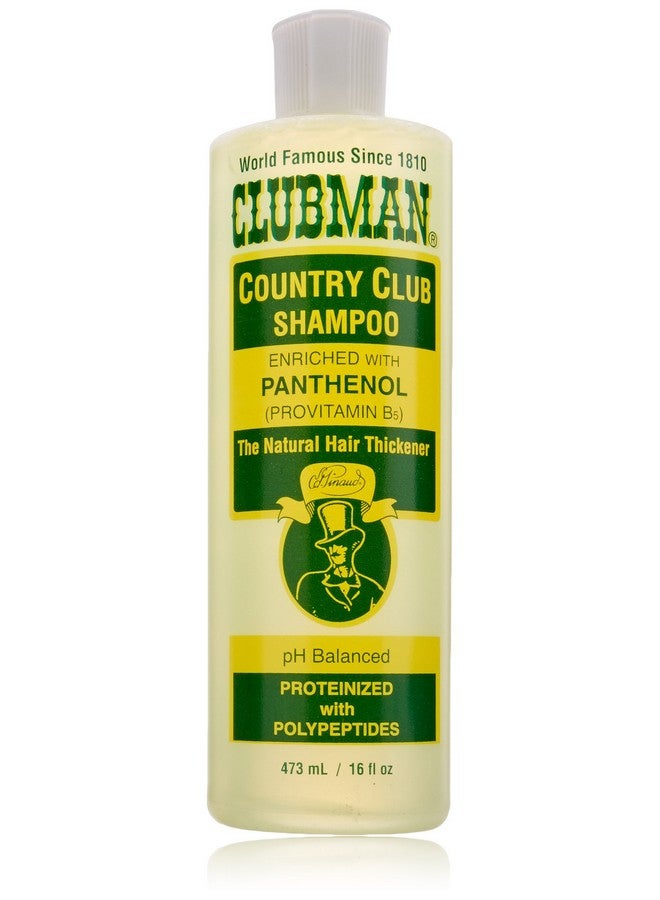 Clubman Country Club Shampoo, Enriched with Panthenol, The Natural Hair Thickener, pH Balanced, Proteinized with Polypeptides, 16 fl. oz. - Image 1