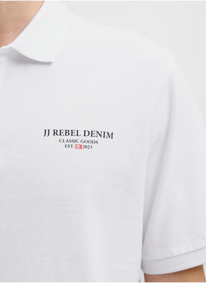 JJ Rebel by Jack & Jones JREBJEANS REBEL PRINT POLO SS  - Image 3
