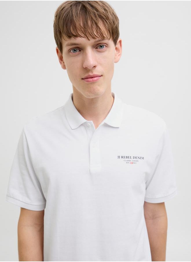 JJ Rebel by Jack & Jones JREBJEANS REBEL PRINT POLO SS  - Image 2