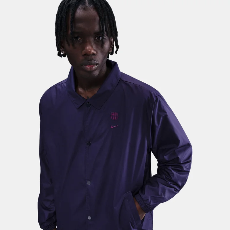 Nike Purple Men's FC Barcelona Coaches' Jacket for Men | Best Price UAE