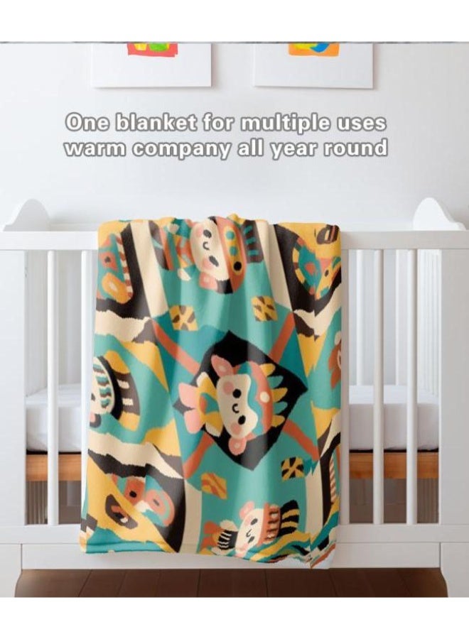 عام بطانية رقيقة من الفانيلا الكرتونية للأطفال والرضع (دافئة ومريحة، ومناسبة للنوم والألعاب) 70 سم * 100 سم - Image 5