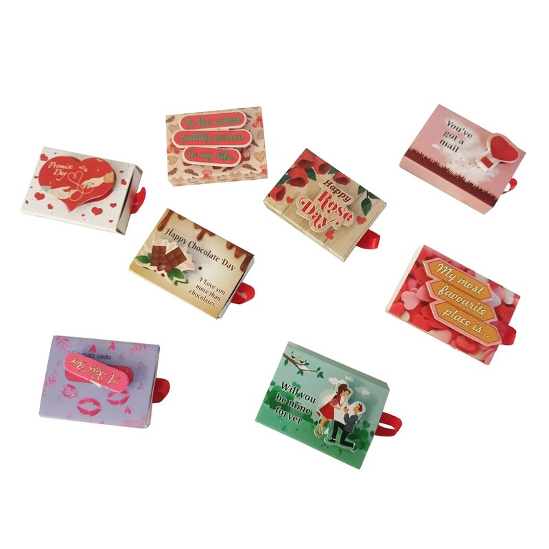 NorthLand Northland Valentine Week special Quotation Gift with message for every day in Box Best Valentine week Cards Set Valentine week Gift combo  - Image 1