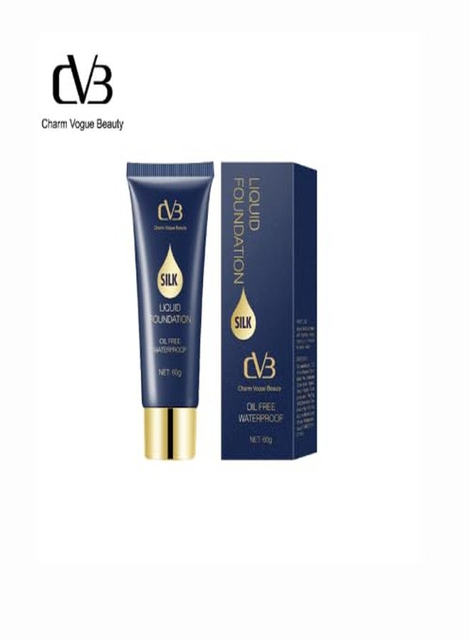 CVB Silk Liquid Foundation, Oil-Free Waterproof, 60g, - Image 4