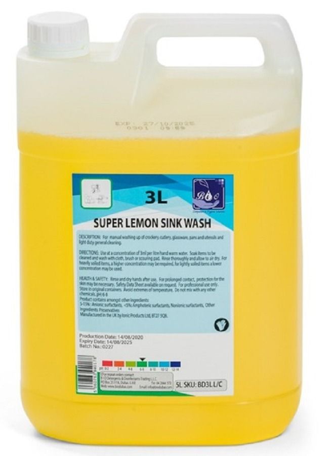 Bio Super Lemon Sink Wash 3L - Image 1