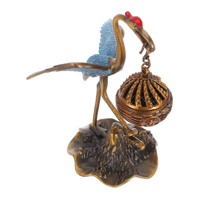 Vintage Crane Incense Holder Alloy Crane Burner Incense Decorative Desktop Ornament For Home Decor Chinese Styled Burner - Image 4