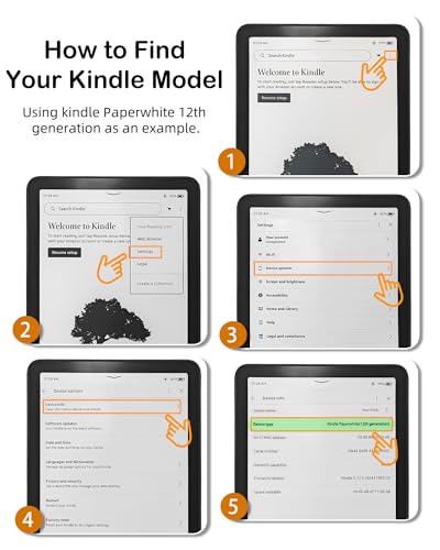 WALNEW Case for 7-inch Kindle Paperwhite 12th Gen 2024 and Colorsoft Signature Edition, Premium PU Leather Protective Cover for Kindle Paperwhite, Auto Wake/Sleep - Image 3