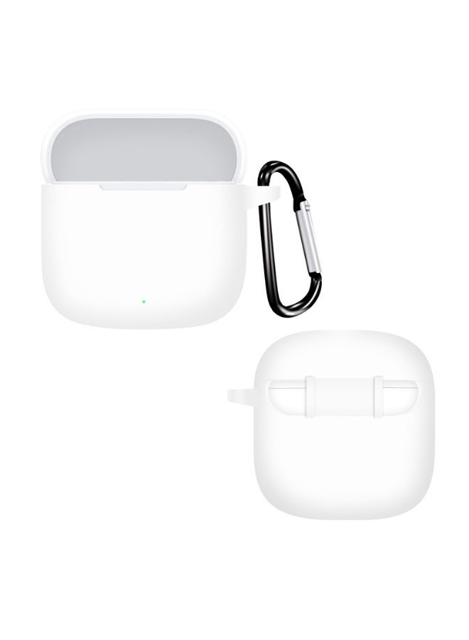 Soft Silicone Cover For Huawei Freebuds SE 2/SE 3 Case With Hook Antifall Protective Sleeve Accessories (White)