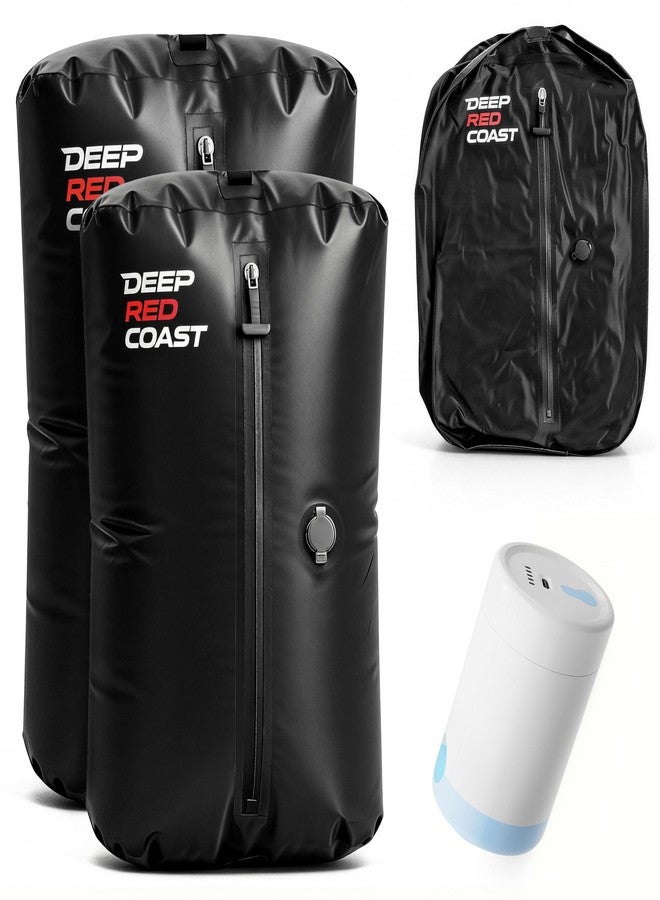 deepredcoast Vacuum Bags with Wireless Pump- Space Saver Compression Bags for Luggage, No Checked Baggage, Triple Your Luggage Space, IP68, Reusable, Fits 20/24/28 Inch Suitcase - Image 1