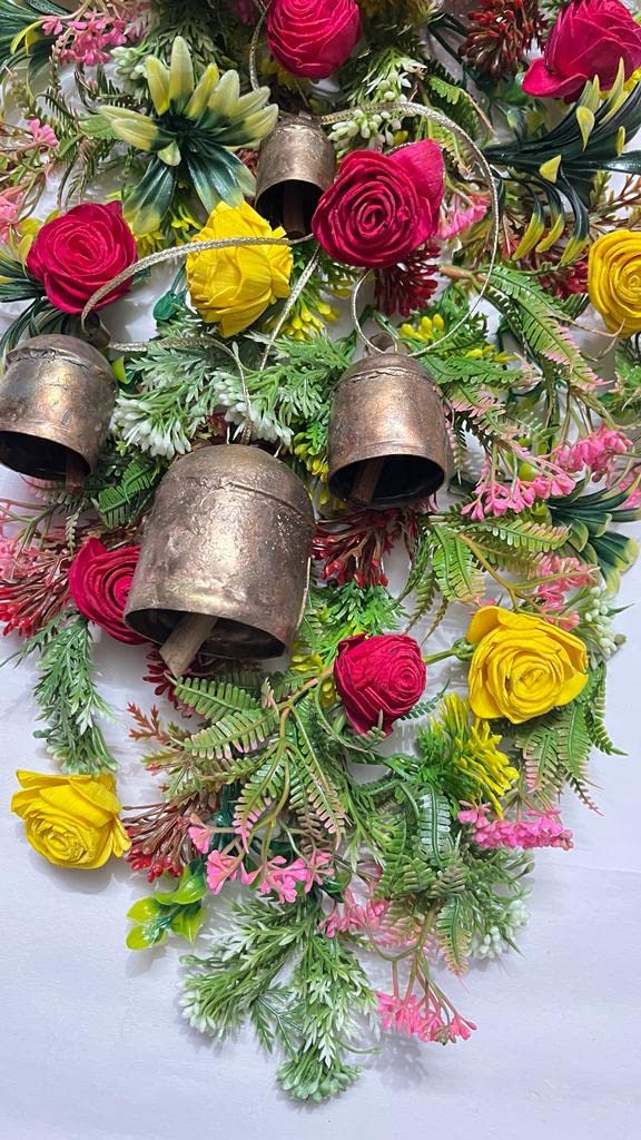 Adikala Handmade Kutch Copper Bells Filled Your Home with Positive Energy | Decoration | Christmas Decoration | Copper Bell for Craft | Handmade Bell Small 2. INCH_(Set of 2) - Image 3