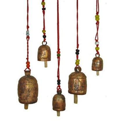 Adikala Handmade Kutch Copper Bells Filled Your Home with Positive Energy | Decoration | Christmas Decoration | Copper Bell for Craft | Handmade Bell Small 2. INCH_(Set of 2) - Image 4