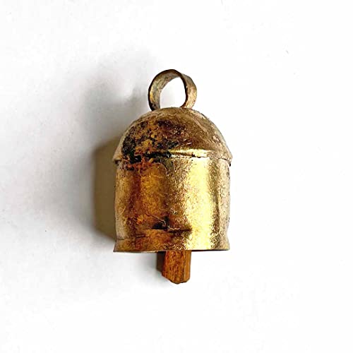 Adikala Handmade Kutch Copper Bells Filled Your Home with Positive Energy | Decoration | Christmas Decoration | Copper Bell for Craft | Handmade Bell Small 2. INCH_(Set of 2) - Image 1