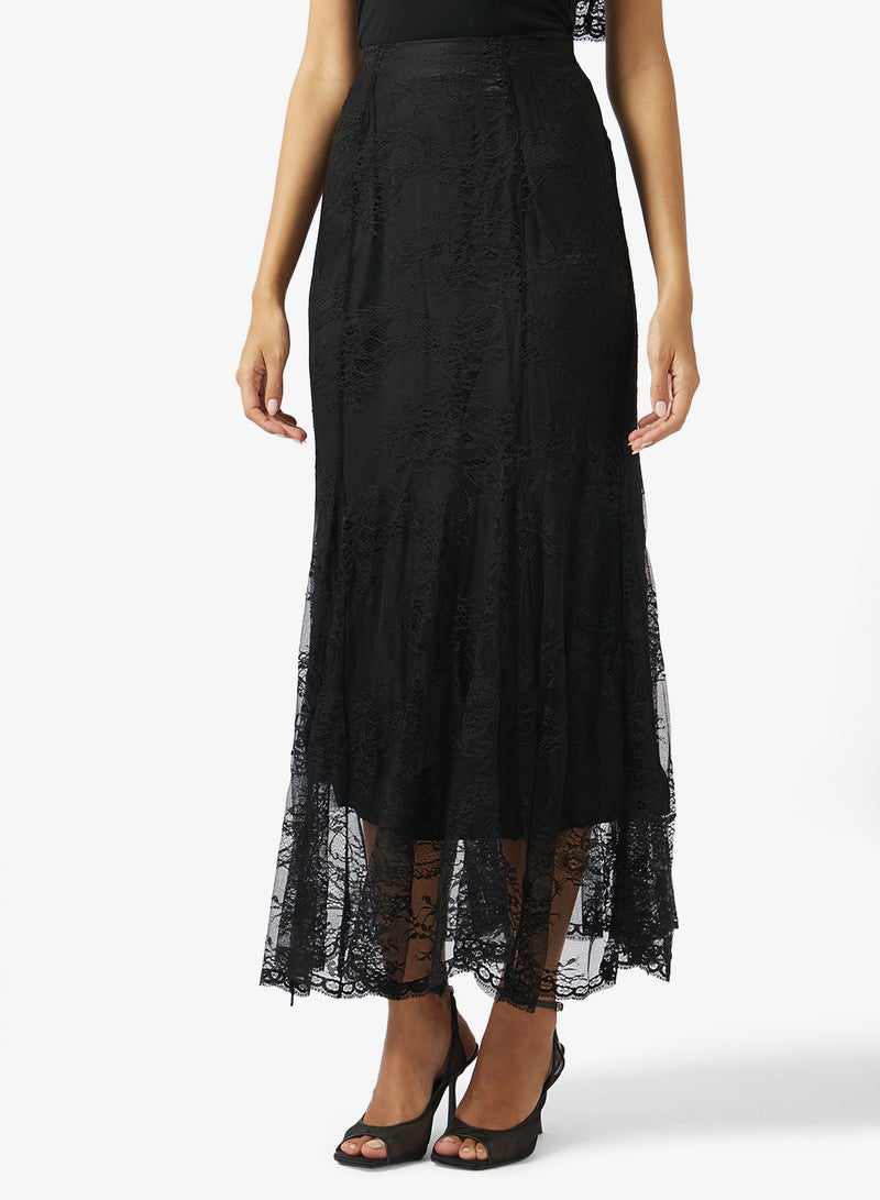 Khizana Lace Peplum Top & Skirt set - Image 4
