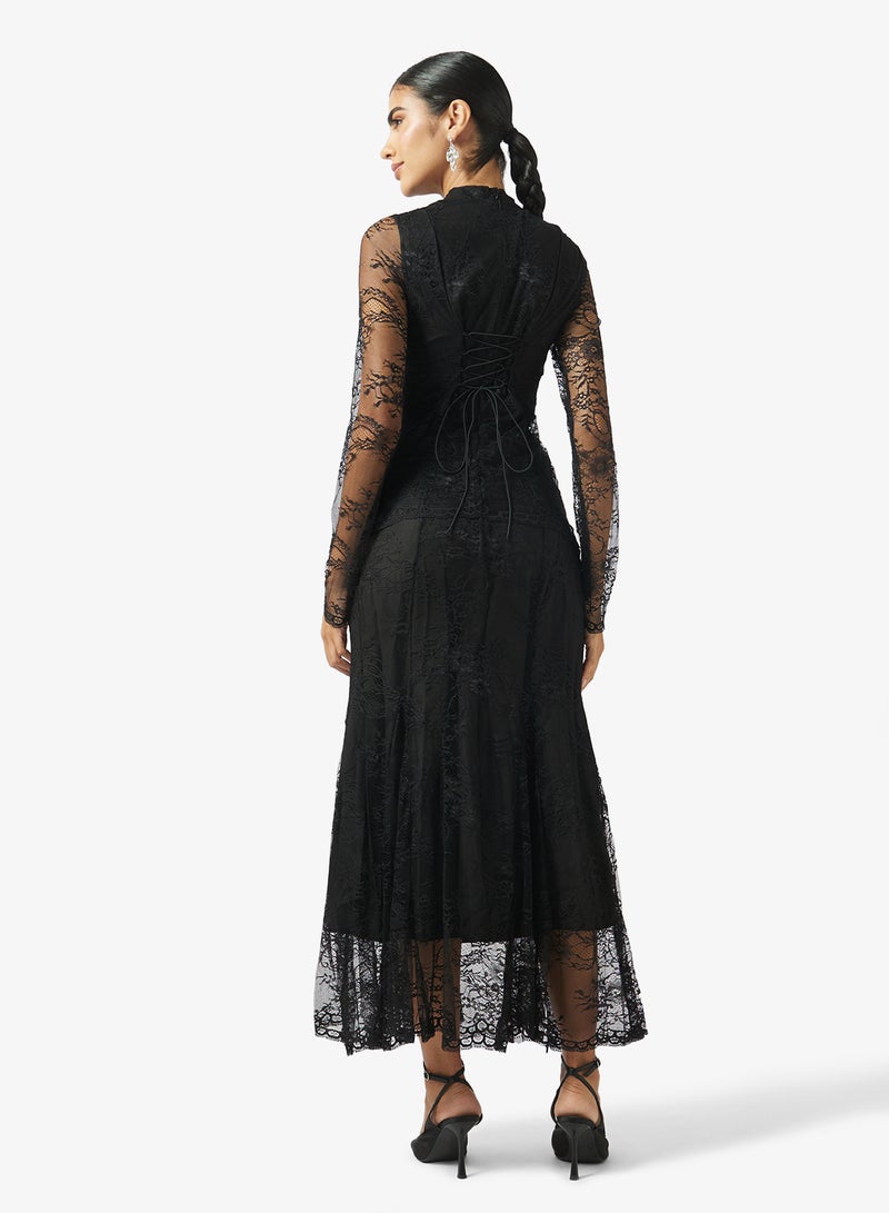 Khizana Lace Peplum Top & Skirt set - Image 2