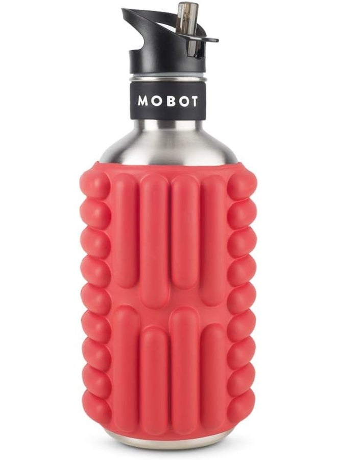 MOBOT BB Unisex Adult Relaxing Sports Bottle- Apple Red 1.2 L - Image 1