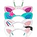 OJYUDD Cat Ears Headband4 Pcs Party Decorations HeadbandsPlush Soft Ears for Women Halloween Hair Accessories Hair Hoops Costume - Image 3