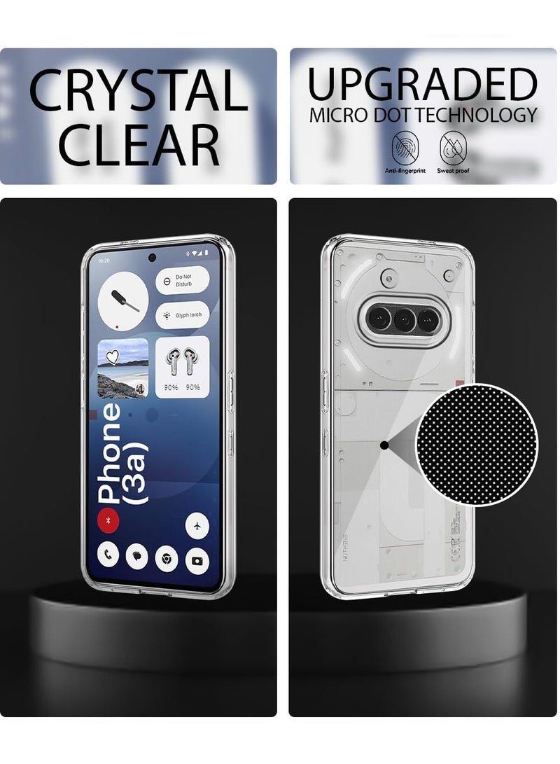 Crystal Clear Back Cover Case for Nothing Phone 3a 5G 360 Degree Protection Shock Proof Design Transparent Back Cover Case for Nothing Phone 3a 5G - Image 4