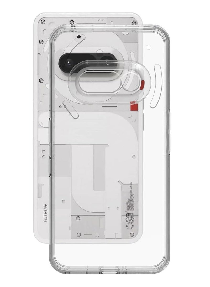 Crystal Clear Back Cover Case for Nothing Phone 3a 5G 360 Degree Protection Shock Proof Design Transparent Back Cover Case for Nothing Phone 3a 5G - Image 1