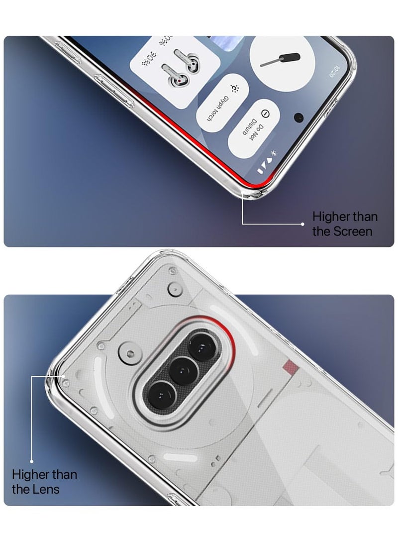 Crystal Clear Back Cover Case for Nothing Phone 3a 5G 360 Degree Protection Shock Proof Design Transparent Back Cover Case for Nothing Phone 3a 5G - Image 2