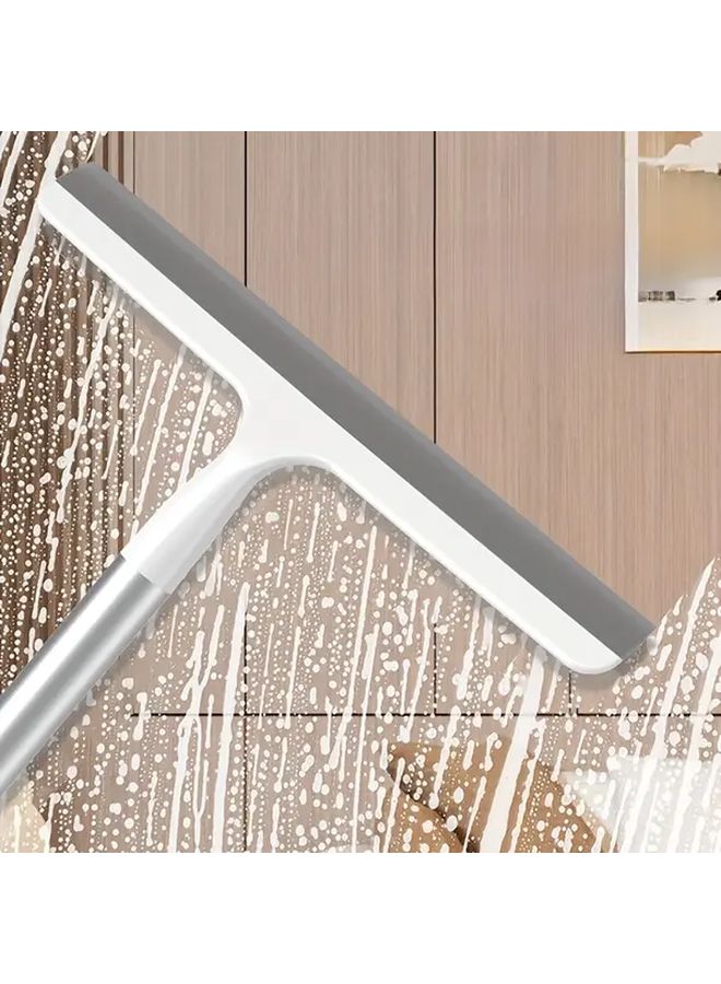 Grey Multi-Functional Plastic Scraper for Shower Glass Window Cleaning Tool - Image 2