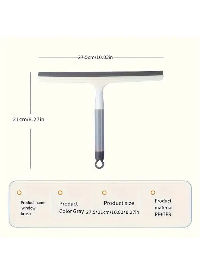 Grey Multi-Functional Plastic Scraper for Shower Glass Window Cleaning Tool - Image 5