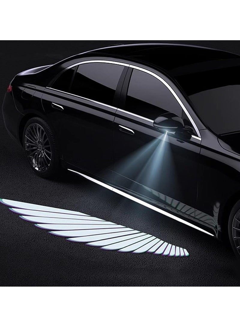 2pcs Side view Mirror Welcome Lights, Angel Wing Door LED Universal Projector Lights Courtesy Puddle Light - Image 1