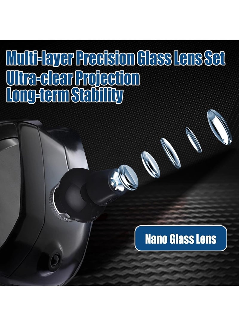 2pcs Side view Mirror Welcome Lights, Angel Wing Door LED Universal Projector Lights Courtesy Puddle Light - Image 2