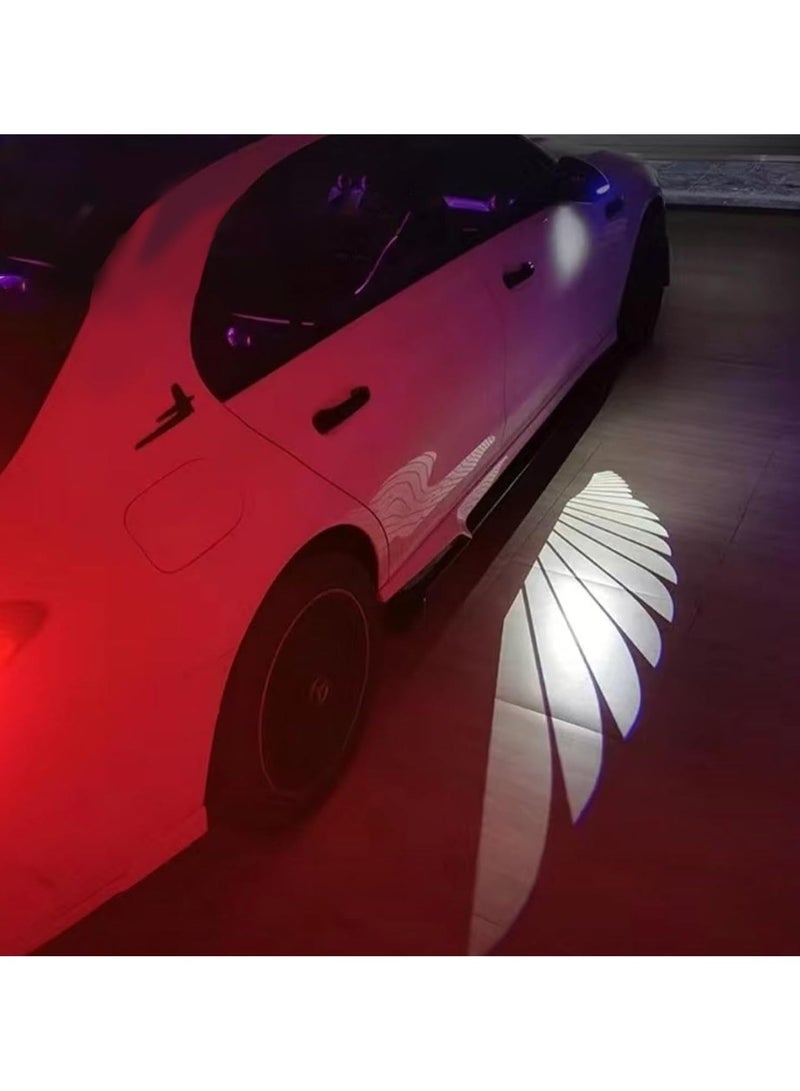 2pcs Side view Mirror Welcome Lights, Angel Wing Door LED Universal Projector Lights Courtesy Puddle Light - Image 3