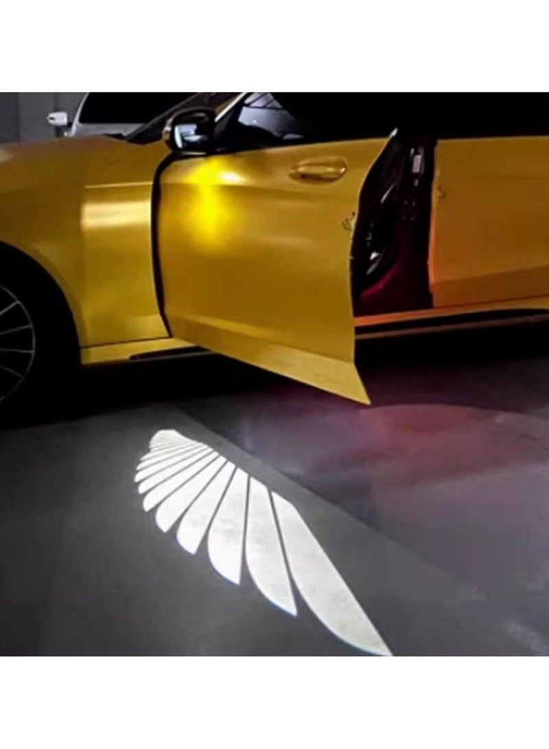 2pcs Side view Mirror Welcome Lights, Angel Wing Door LED Universal Projector Lights Courtesy Puddle Light - Image 4