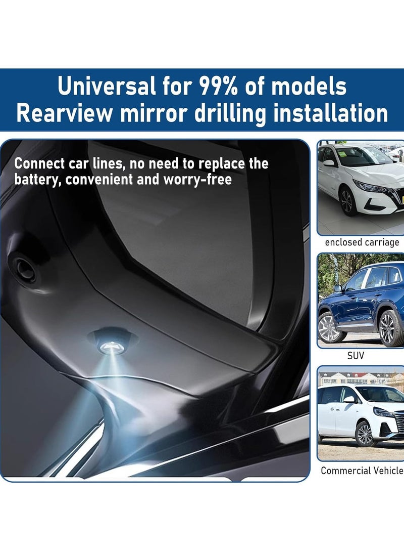 2pcs Side view Mirror Welcome Lights, Angel Wing Door LED Universal Projector Lights Courtesy Puddle Light - Image 5