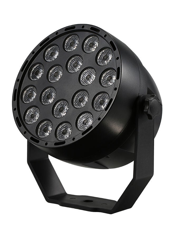 Loquat 18 LED Mini RGB Stage Par Light Sound Activated Auto Run Control Lighting Fixture Black 0.457kg - Image 1