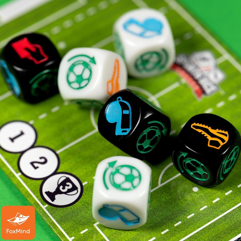 FoxMind Games: Sports Dice Soccer - Dice Board Game, Kick It Out of The Stadium, Easy to Learn & Fun to Play, 2 or 4 Players, Ages 7+ - Image 5