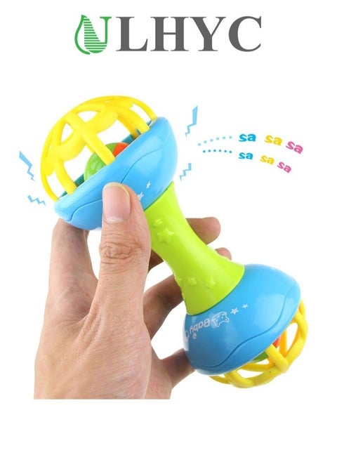 Baby Rattles Soft Teethers Hand Bell Infant Fitness Ball Dumbbell Climbing Toy Educational Mobiles Toys