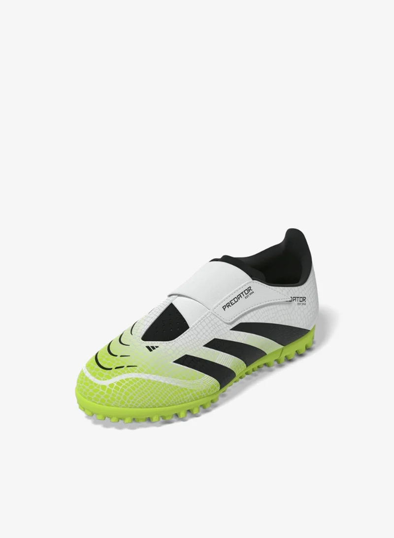 adidas حذاء كرة قدم للأطفال بريداتور كلوب فيل تي إف جيه يو أبيض