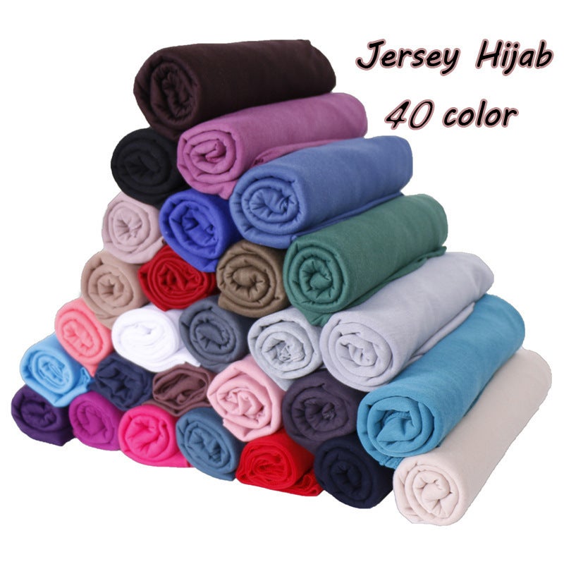 Solid Women's Jersey Long Scarf 180x80 cm - Image 5